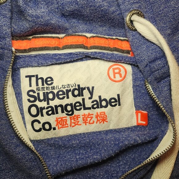 PRICE DROP! Superdry Orange Label Hoodie (L) – Soft, Cozy & Essential Style - Picture 3 of 4